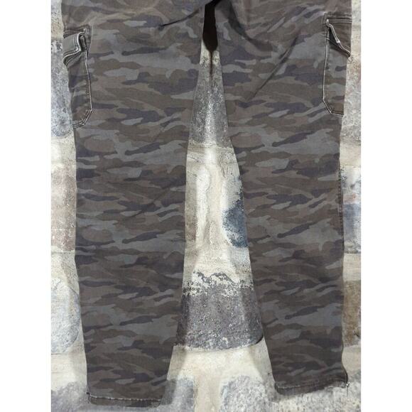 Anthropologie Level 99 Pants Woman's Size 29 Camo Utility Zip‎ Ankle Neutral - Picture 9 of 15